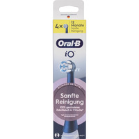 Oral-B Oral-B iO Sanfte Reinigung 4er, Aufsteckbürste schwarz, für empfindliche Bereiche und gesünderes Zahnfleisch