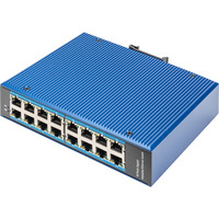 Digitus 16 Port Gigabit Ethernet Netzwerk, Switch blau