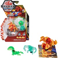 Spin Master Bakugan Evolutions Power Up 3er-Pack, Geschicklichkeitsspiel mit 1 Platinum Bakugan (Pyrus Wrath) und 2 Nanogan (Ventus Clutch, Haos Echo)