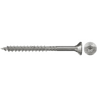 fischer Spanplattenschraube PowerFast 6,0x40 Senkkopf TX 200 Stück, mit Teilgewinde, Edelstahl A2