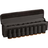 Bosch Professional PRO Impact Steckschlüsseleinsatz-Set 3/4", 9-teilig schwarz, tief