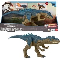 Mattel Jurassic World Ruthless Rampage Allosaurus, Spielfigur mit Angriffsbewegungen und Geräuschen