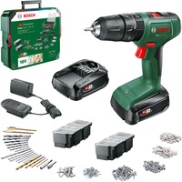 Bosch Heimwerken & Garten Akku-Schlagbohrschrauber EasyImpact 18V-40 + SystemBox grün/schwarz, 2x Li-Ionen Akku 1,5Ah, POWER FOR ALL ALLIANCE