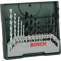 Bosch Mini X-Line Mixed Set, 15-teilig, Bohrer-Satz grün