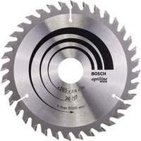 Bosch Professional PRO Wood Kreissägeblatt, Ø 165mm, 36Z Bohrung 30mm, für Handkreissägen