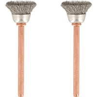Dremel Edelstahlbürste Ø 13 mm (531) 2 Stück, Schaft  Ø  3,2mm