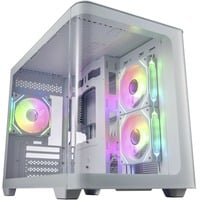 FSP S380, Tower-Gehäuse weiß, Tempered Glass x 2