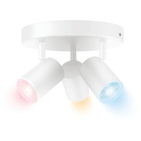 WiZ IMAGEO 3x einstellbarer Spot runde Platte, LED-Leuchte weiß