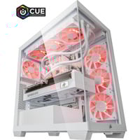 ALTERNATE Custom PC Series • iCUE Red Ice Elements Gaming-PC weiß/transparent, ohne Betriebssystem