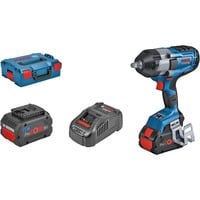 Bosch Akku-Schlagschrauber BITURBO GDS 18V-1000 C Professional, 18Volt blau/schwarz, 2x Akku ProCORE18V 5,5Ah, 1/2", in L-BOXX