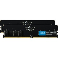 Crucial DIMM 32 GB DDR5-4800 (2x 16 GB) Dual-Kit, Arbeitsspeicher schwarz, CT2K16G48C40U5