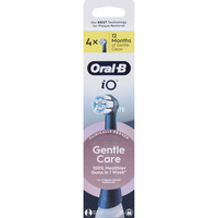Oral-B Oral-B iO Sanfte Reinigung 4er, Aufsteckbürste schwarz, für empfindliche Bereiche und gesünderes Zahnfleisch
