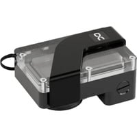 Alphacool Core DDCzero Flat Reservoir 90, Ausgleichsbehälter schwarz/transparent, mit Pumpe