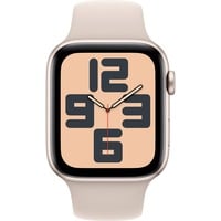 Apple Watch SE (2023), Smartwatch Polarstern, 44 mm, Sportarmband, Aluminium