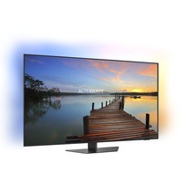 Philips 55OLED809/12, OLED-Fernseher 139 cm (55 Zoll), schwarz/grau, UltraHD/4K, Ambilight, WLAN, HDR, Google TV, 120Hz Panel