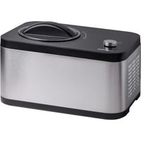 Unold 2-in-1 Eismaschine & Joghurtbereiter EVA edelstahl/schwarz, für 1.500ml Eiscreme, 120 Watt Kompressor