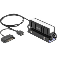 DeLOCK M.2 Kühlkörper für SSD 2280 schwarz, mit RGB LED