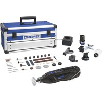 Dremel Akku-Multifunktions-Werkzeug 8260-5/65, 12Volt schwarz/blau, 2x Li-Ion-Akku 3,0Ah, 65-teiliges Zubehör, Alu-Koffer