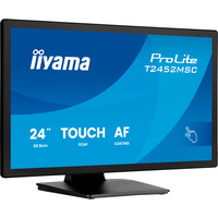iiyama ProLite T2452MSC-B2, LED-Monitor 60.5 cm (24 Zoll), schwarz (matt), FHD, IPS, Touchscreen, HDMI, USB-Hub, 120Hz Panel