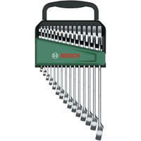 Bosch Heimwerken & Garten Ring-/Maulschlüssel Set, 15St, Schraubenschlüssel Mit Organizer