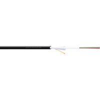 Digitus Verlegekabel A/I-DQ(ZN)BH 9/125µ OS2 12F Dca schwarz, 1 Meter