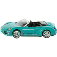 SIKU Porsche 911 Turbo S Cabriolet, Modellfahrzeug türkis/schwarz