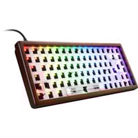 Sharkoon SKILLER SGK50 S3 Wood Barebone, Gaming-Tastatur holz