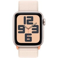 Apple Watch SE (2023), Smartwatch Polarstern, 40 mm, Sport Loop, Aluminium, Cellular
