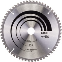 Bosch Professional PRO Wood Kreissägeblatt, Ø 254mm, 60Z Bohrung 30mm, für Kapp- & Gehrungssägen