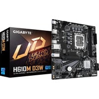 GIGABYTE H610M D3W, Mainboard schwarz/grau