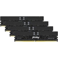 Kingston FURY RIMM 64 GB DDR5-6000 (4x 16 GB) Quad-Kit ECC, Arbeitsspeicher schwarz, KF560R32RBEK4-64, Renegade Pro, Registred, INTEL XMP, AMD EXPO