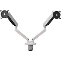 ONE FOR ALL Universeller Gaming Dual Monitorarm (DM8220), Monitorhalterung weiß, RGB