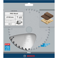 Bosch Professional PRO Wood Kreissägeblatt, Ø 165mm, 36Z Bohrung 20mm, für Handkreissägen