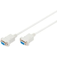 Digitus Null-Modem Anschlusskabel beige, 1,8 Meter