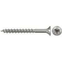 fischer Spanplattenschraube PowerFast II 3,5x35 Senkkopf TX 200 Stück, mit Teilgewinde, Edelstahl A2