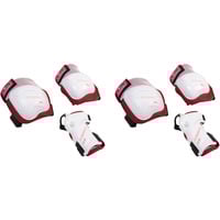 HUDORA Biomechanisches Protektoren Set Comfort pink/weiß, Größe M
