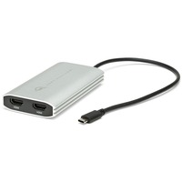 OWC Adapter Thunderbolt 3 > Dual HDMI 4K silber/schwarz, 26cm, mit DisplayLink