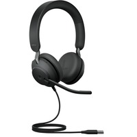 Jabra Evolve2 40 SE, Headset schwarz, Stereo, USB-A, MS