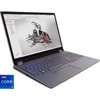 Lenovo ThinkPad P16 G2 (21FA000JGE), Notebook grau/schwarz, Intel® Core™ i9-13980HX, Intel® Arc™ Pro A30M, 64 GB DDR5, 2 TB (2 TB SSD), Windows 11 Pro 64-Bit
