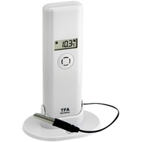 TFA Thermo-Hygro-Sender mit Profi-Temperatur-Kabelfühler WEATHERHUB, Temperatursensor weiß, für TFA WEATHERHUB SmartHome System / OBSERVER