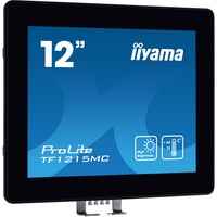 iiyama TF1215MC-B1, LED-Monitor 31 cm (12.1 Zoll), schwarz,  XGA, IPS, Touchscreen, IP65