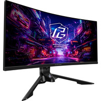 ASRock PG34QRT2B, Gaming-Monitor 86.4 cm (34 Zoll), schwarz, WQHD, VA, Curved, HDMI, DP, USB-Hub, 180Hz Panel