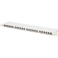 Digitus CAT 6A, Klasse EA High Density Patchpanel, 24 Port grau, 0,5 HE, geschirmt
