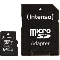 Intenso Premium 64 GB microSDXC, Speicherkarte UHS-I U1, Class 10