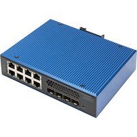 Digitus Industrial 8 + 4 10G Uplink Port L3 managed Gigabit, Switch 