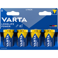 VARTA Longlife Power Batterie LR20, D (Mono) 4 Stück