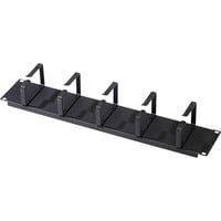 Digitus 19" Kabelrangierpanel mit Stahlbügeln, Kabelführung schwarz, 2HE, für 19" Schränke
