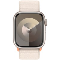 Apple Watch Series 9, Smartwatch Polarstern, Aluminium, 41 mm, Sport Loop, Cellular