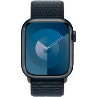 Apple Watch Series 9, Smartwatch dunkelblau/dunkelblau, Aluminium, 41 mm, Sport Loop