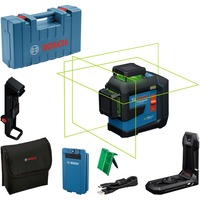 Bosch Professional Linienlaser GLL 80-33 G Professional blau/schwarz, Li-Ion-Akku 3,0Ah, grüne Laserlinien, inkl. Universalhalter LB 10, Deckenklemme DK 20